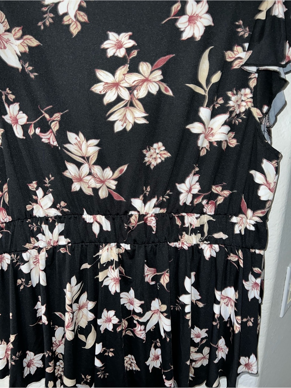 Floral Ruffle Babydoll Top - Picture 6 of 6